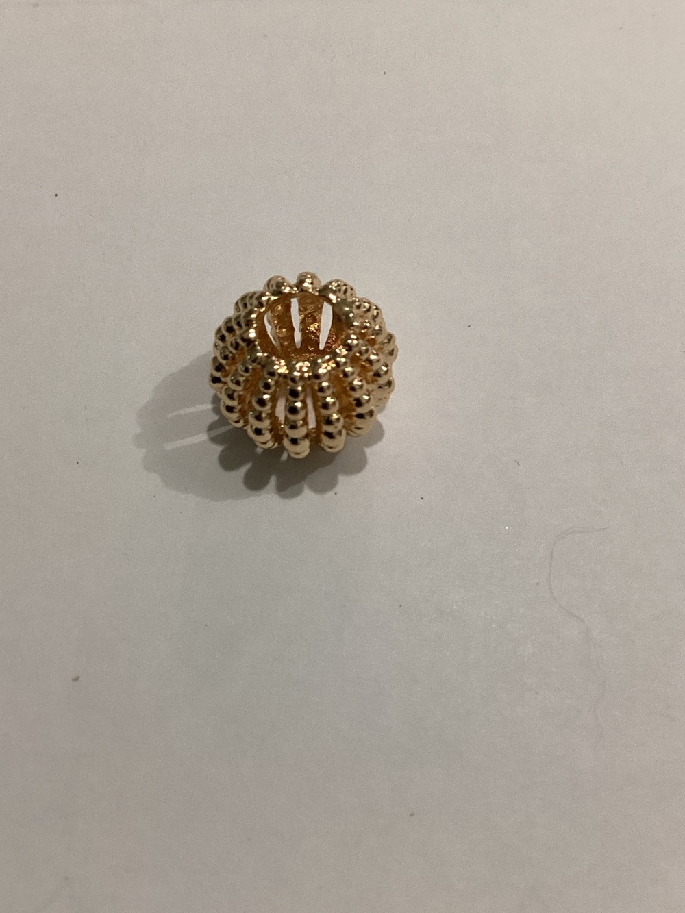 Gold‎ Beaded Dome Charm - Women Jewelry